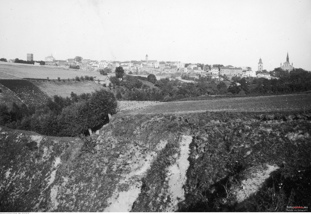 Panoramy Sandomierza z lat 1900-1945
