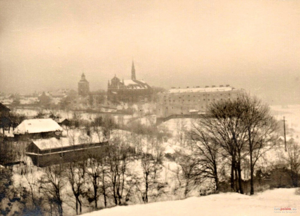 Panoramy Sandomierza z lat 1900-1945