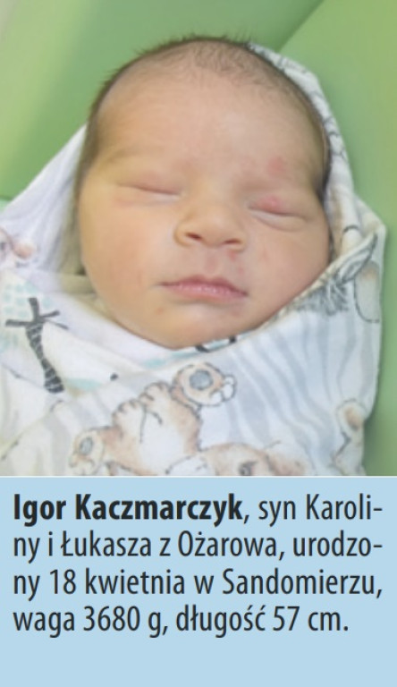 Dzieci urodzone w Tarnobrzegu i Sandomierzu