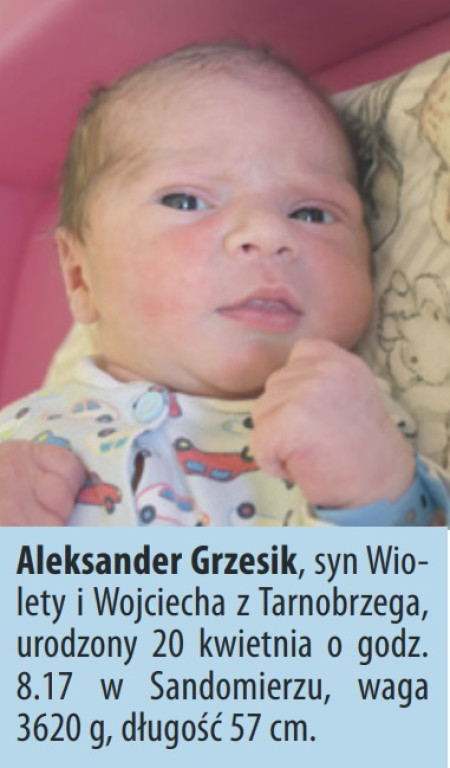 Dzieci urodzone w Tarnobrzegu i Sandomierzu