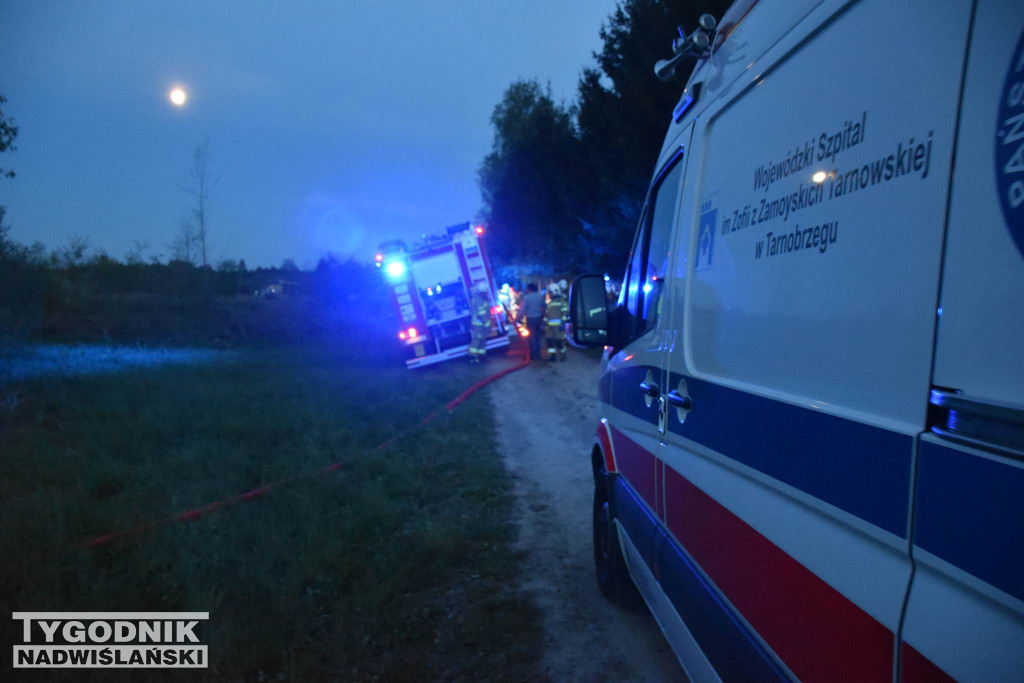 Motolotnia spadała w Knapach w gminie Baranów