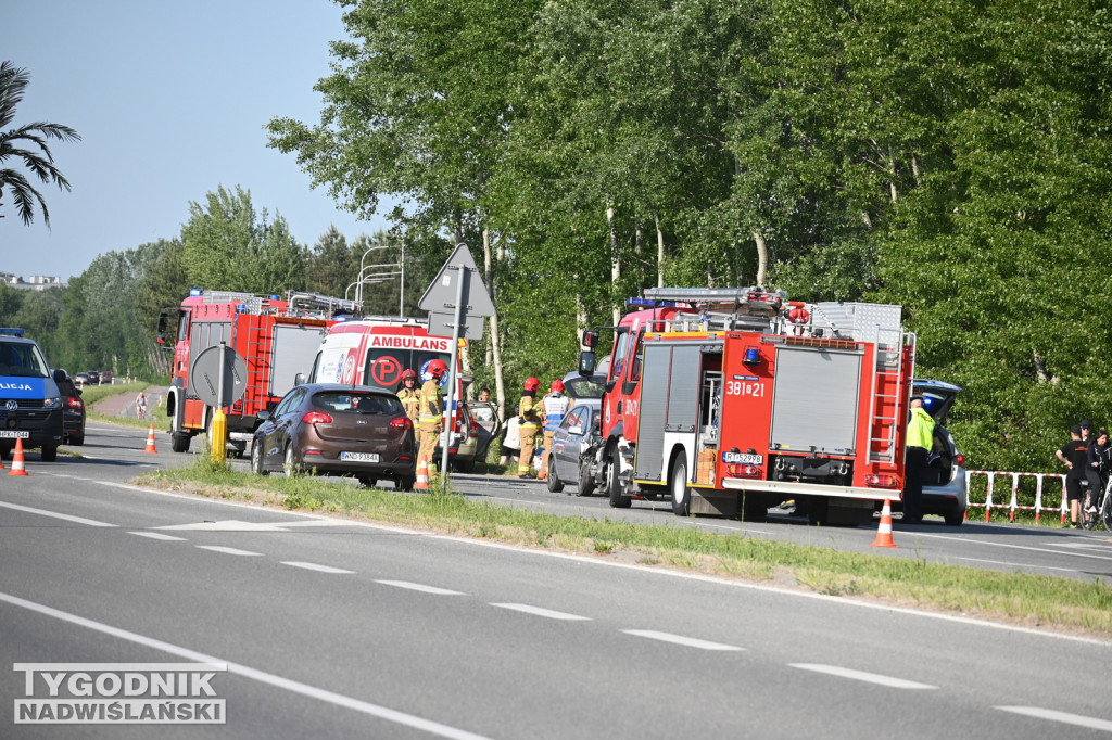 Wypadek na Wisłostradzie - 01.06.2023