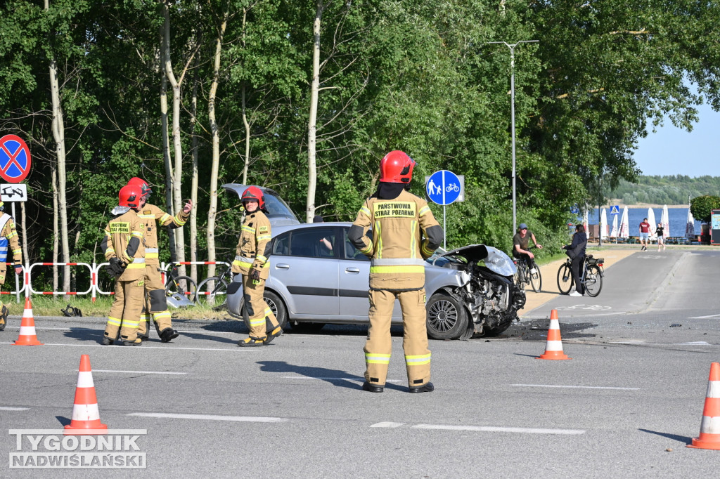 Wypadek na Wisłostradzie - 01.06.2023