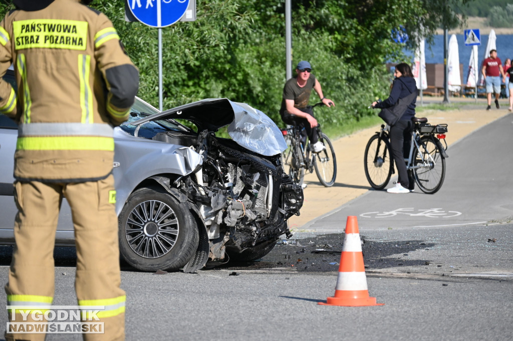 Wypadek na Wisłostradzie - 01.06.2023