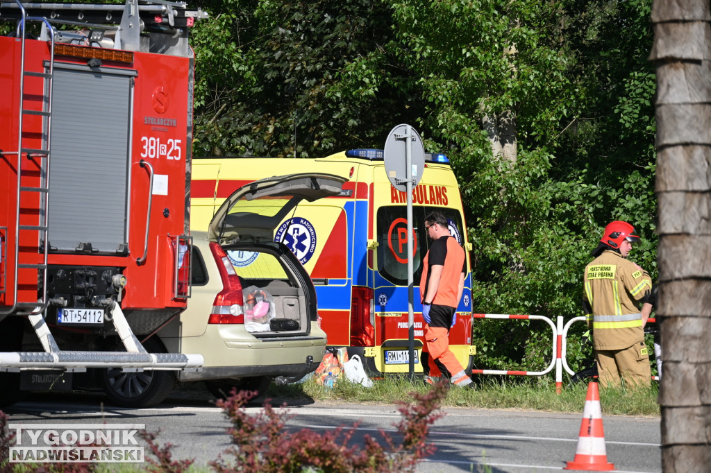 Wypadek na Wisłostradzie - 01.06.2023