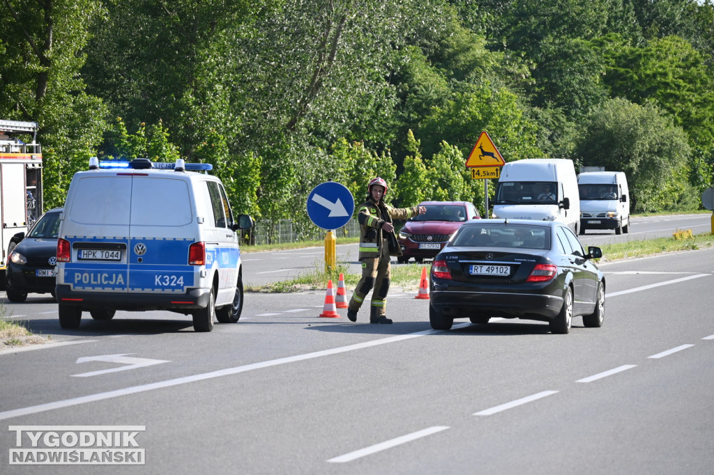 Wypadek na Wisłostradzie - 01.06.2023