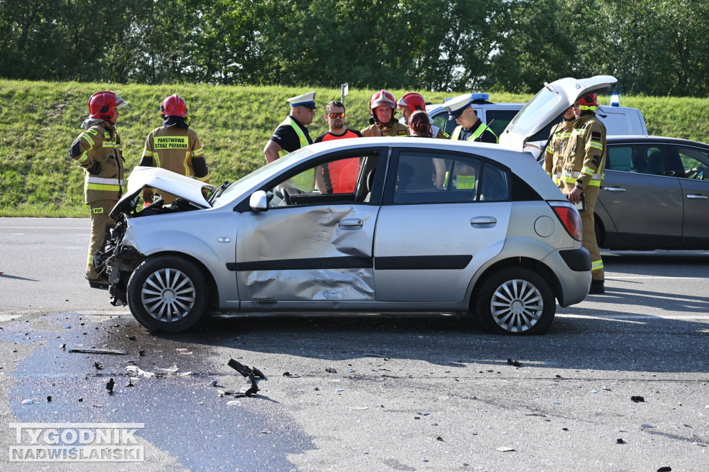 Wypadek na Wisłostradzie - 01.06.2023