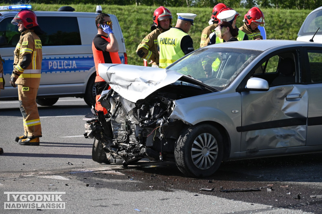 Wypadek na Wisłostradzie - 01.06.2023