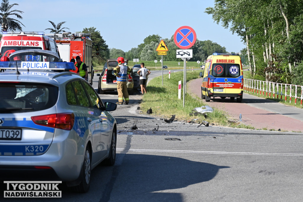 Wypadek na Wisłostradzie - 01.06.2023