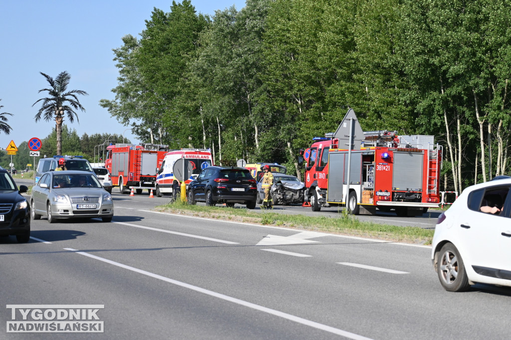 Wypadek na Wisłostradzie - 01.06.2023