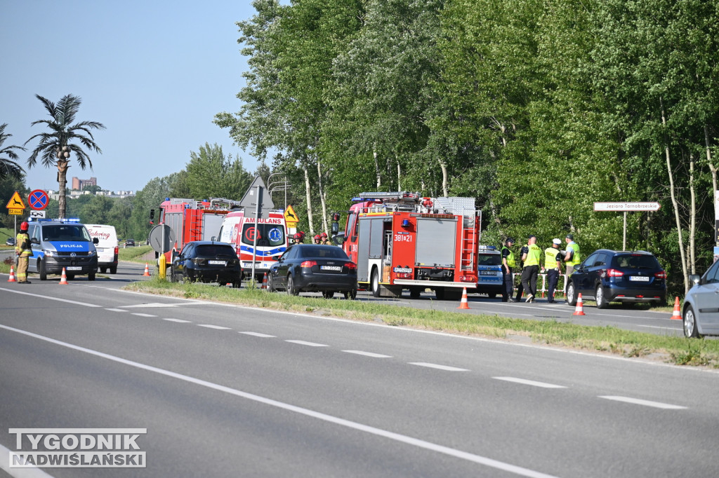 Wypadek na Wisłostradzie - 01.06.2023