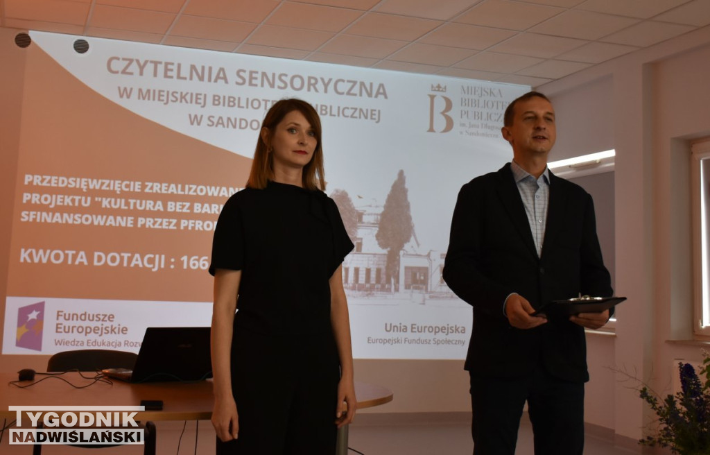 Czytelnia sensoryczna w bibliotece w Sandomierzu