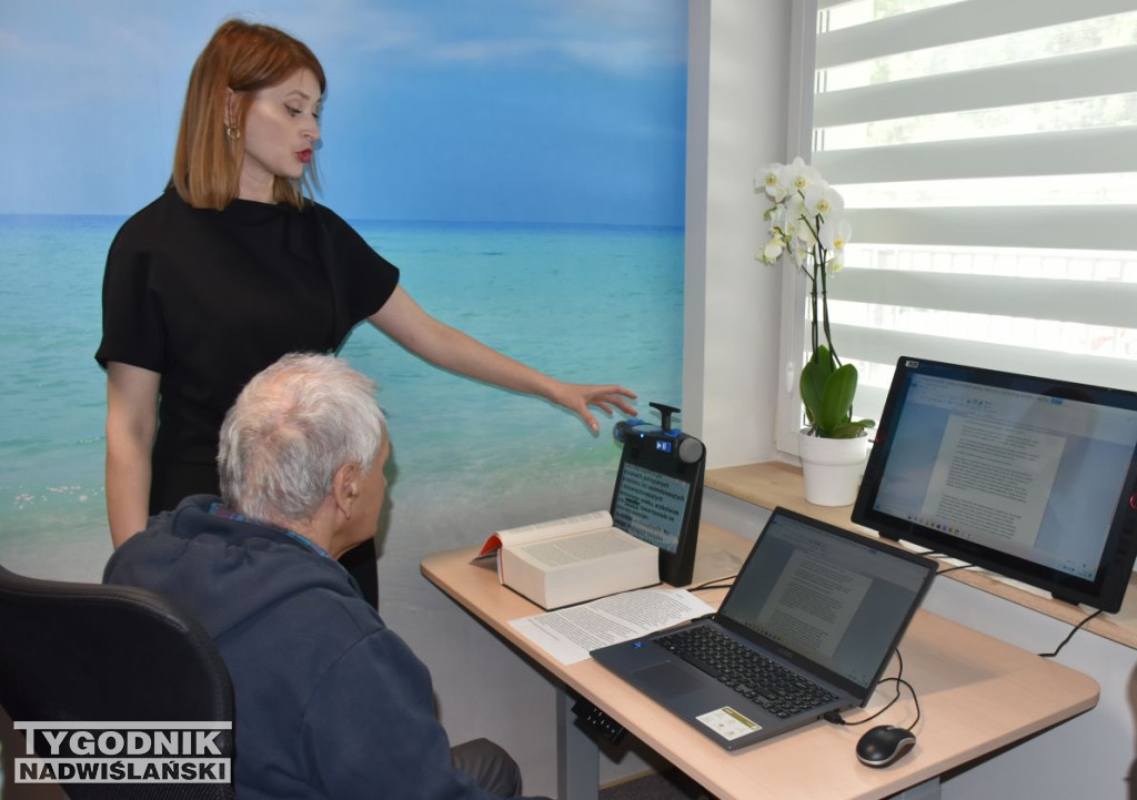 Czytelnia sensoryczna w bibliotece w Sandomierzu