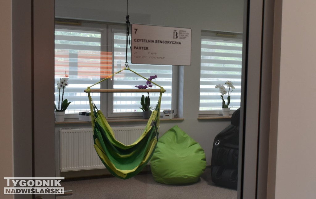 Czytelnia sensoryczna w bibliotece w Sandomierzu