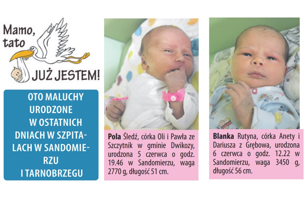 Zdjęcia dzieci urodzonych w naszych szpitalach