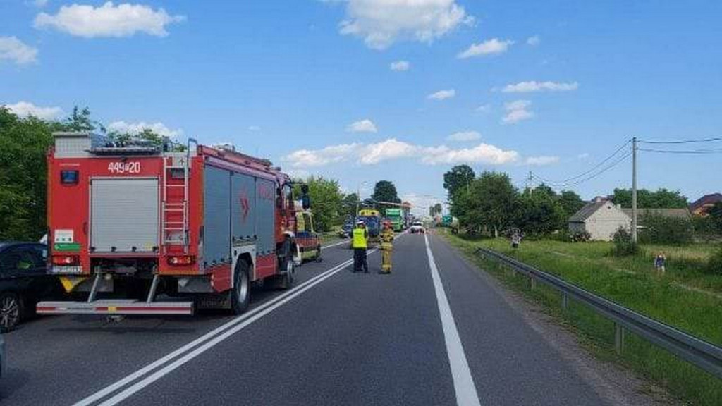 Motocykl rozbił się na krajowej 
