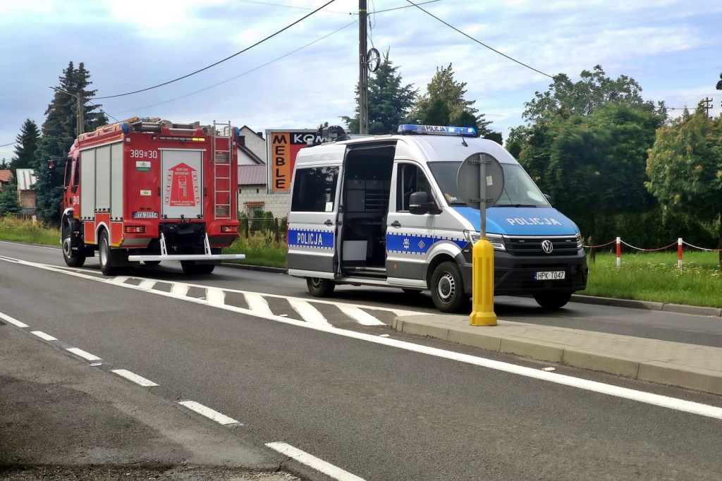 Potrącenie w Gorzycach