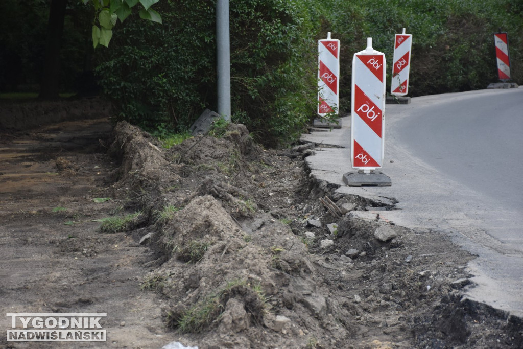 Prace na ul. Dąbrowskiej w Tarnobrzegu