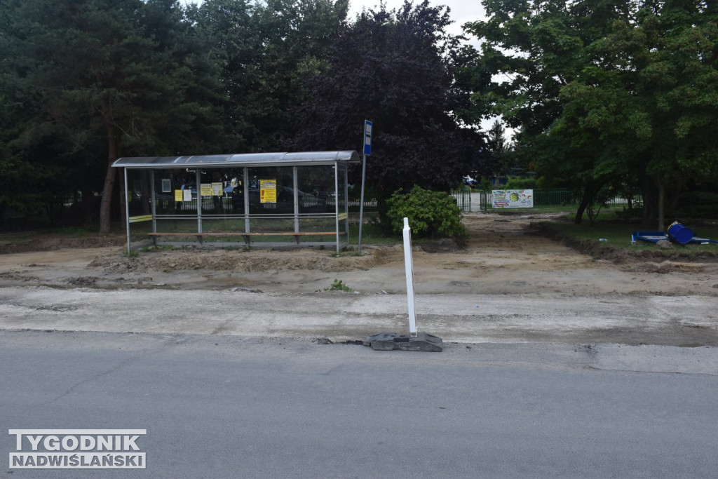 Prace na ul. Dąbrowskiej w Tarnobrzegu