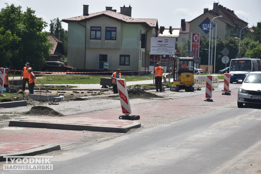 Prace na ul. Kwiatkowskiego w Tarnobrzegu