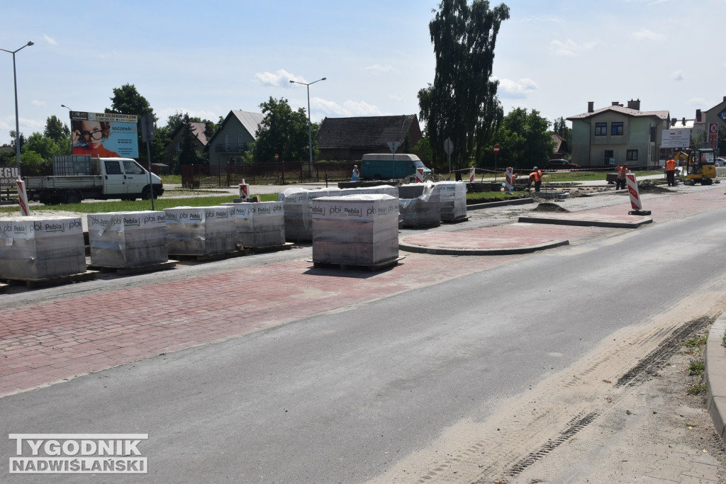 Prace na ul. Kwiatkowskiego w Tarnobrzegu