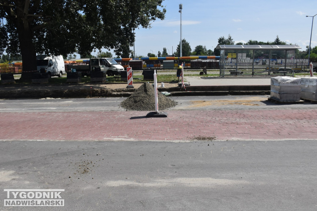 Prace na ul. Kwiatkowskiego w Tarnobrzegu