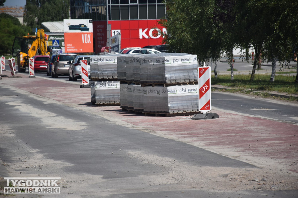 Prace na ul. Kwiatkowskiego w Tarnobrzegu