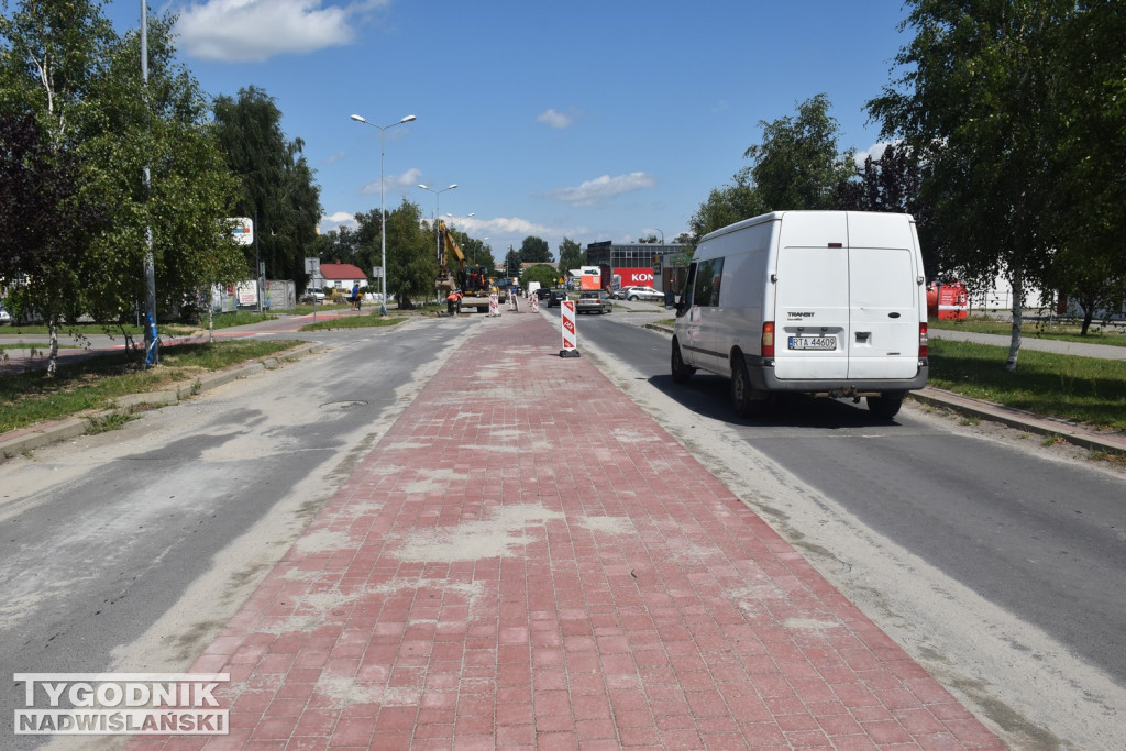Prace na ul. Kwiatkowskiego w Tarnobrzegu