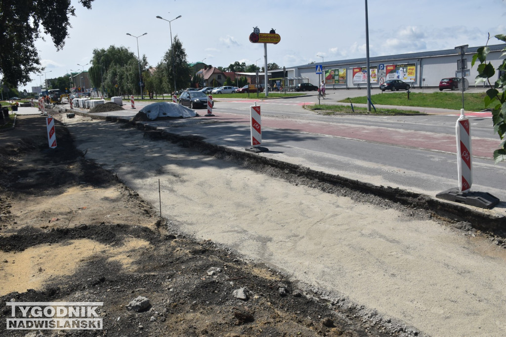 Prace na ul. Kwiatkowskiego w Tarnobrzegu