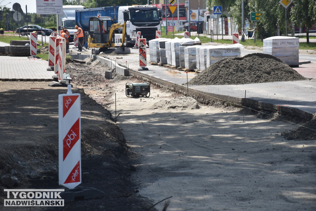 Prace na ul. Kwiatkowskiego w Tarnobrzegu