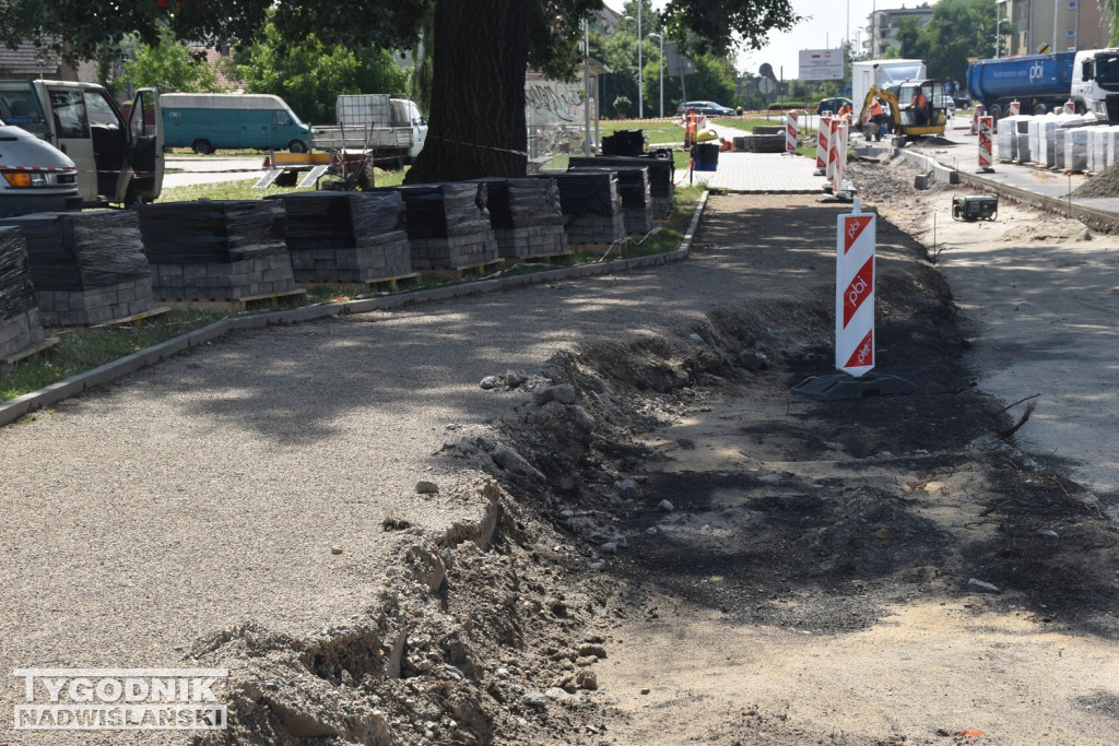 Prace na ul. Kwiatkowskiego w Tarnobrzegu