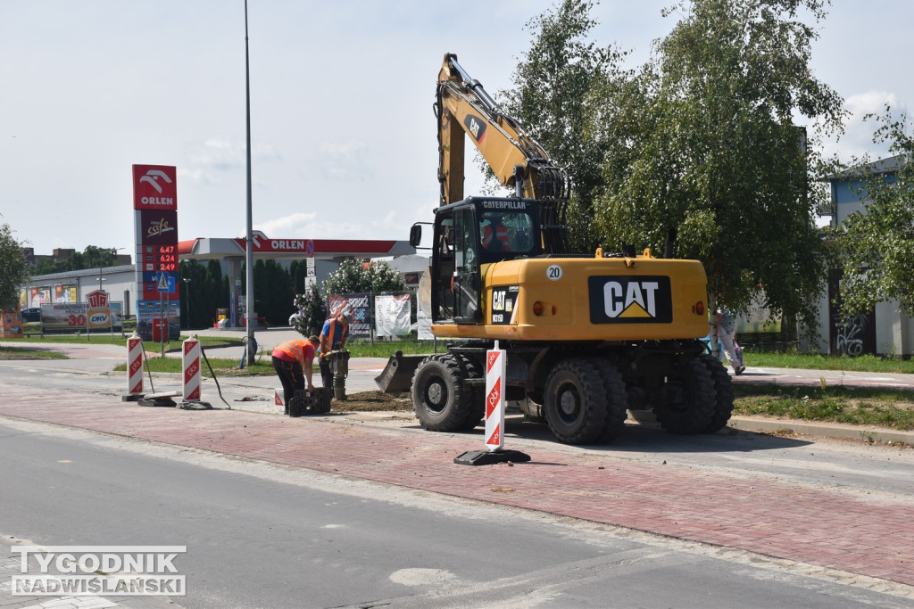 Prace na ul. Kwiatkowskiego w Tarnobrzegu