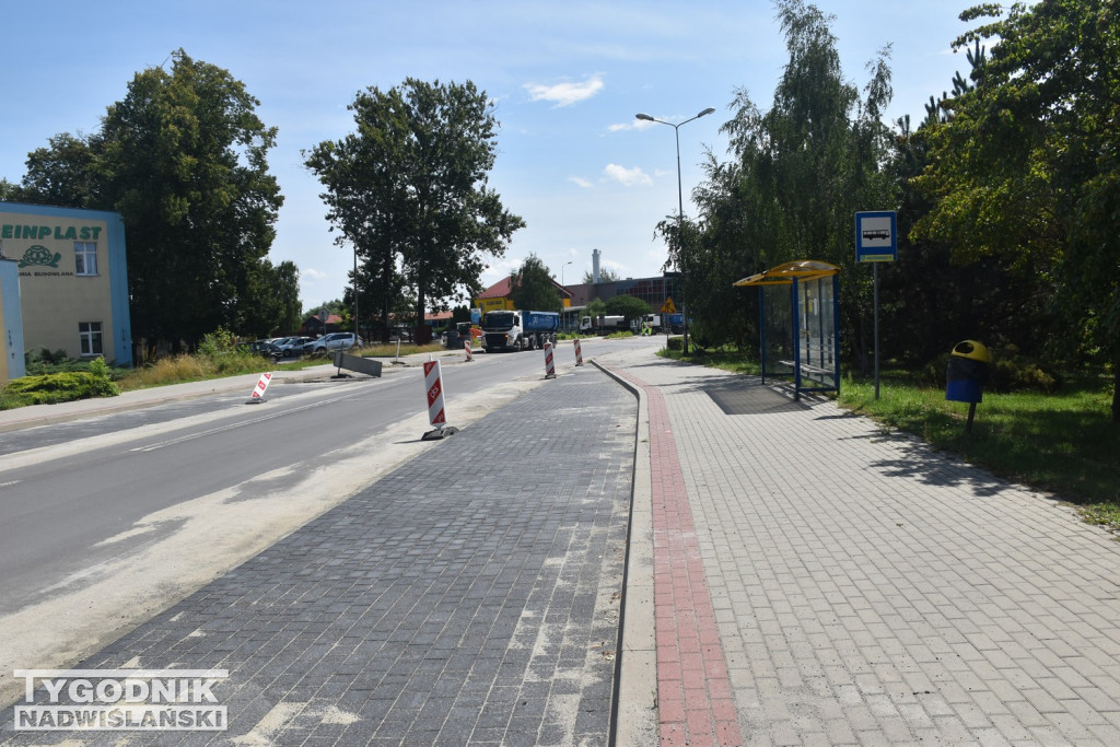 Prace na ul. Kwiatkowskiego w Tarnobrzegu