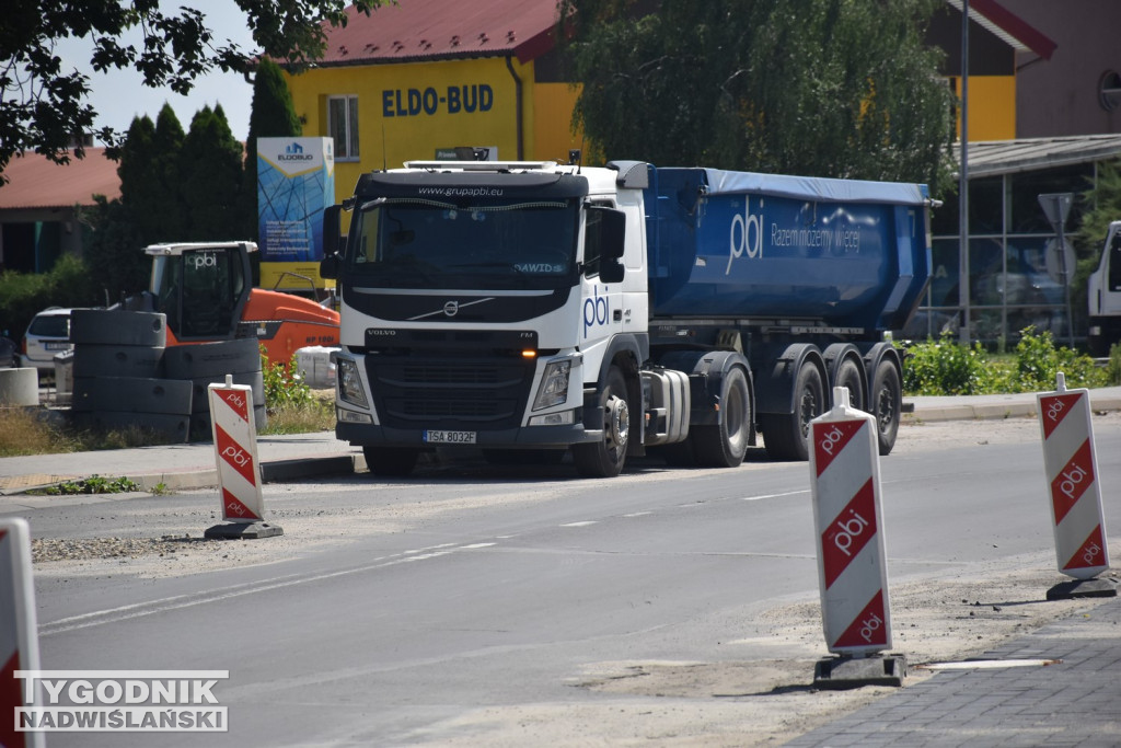 Prace na ul. Kwiatkowskiego w Tarnobrzegu