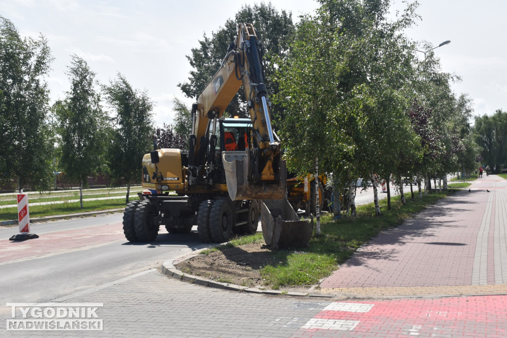 Prace na ul. Kwiatkowskiego w Tarnobrzegu