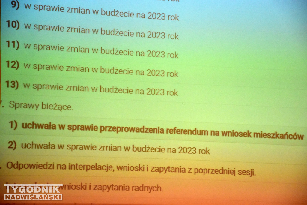 W Tarnobrzegu będzie referendum. Radni zdecydowali