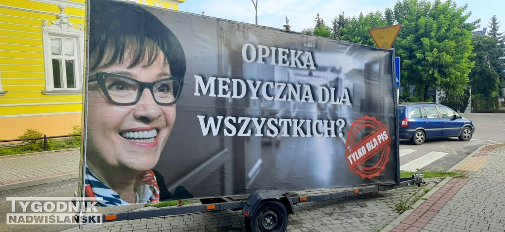 Baner na przywitanie marszałek Elżbiety Witek
