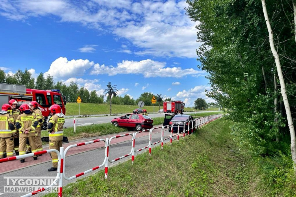 Wypadek przy wjeździe nad Jezioro Tarnobrzeskie