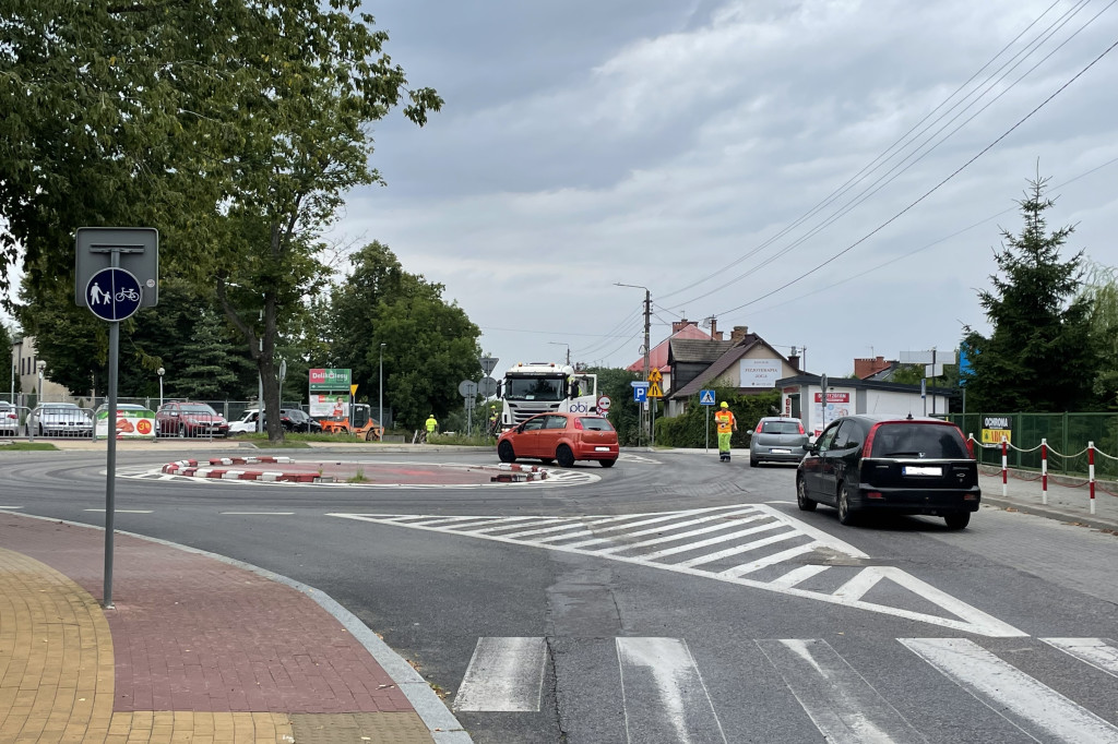 Rondo i ulica Wojska Polskiego w Sandomierzu