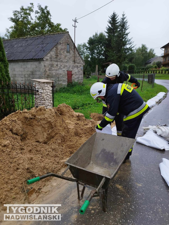 Skutki ulew i burz w powiecie sandomierskim