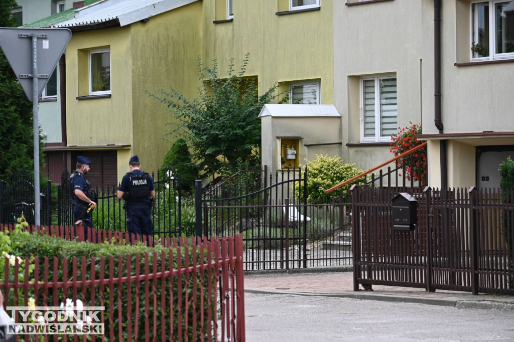 Pożar na osiedlu Piastów w Tarnobrzegu