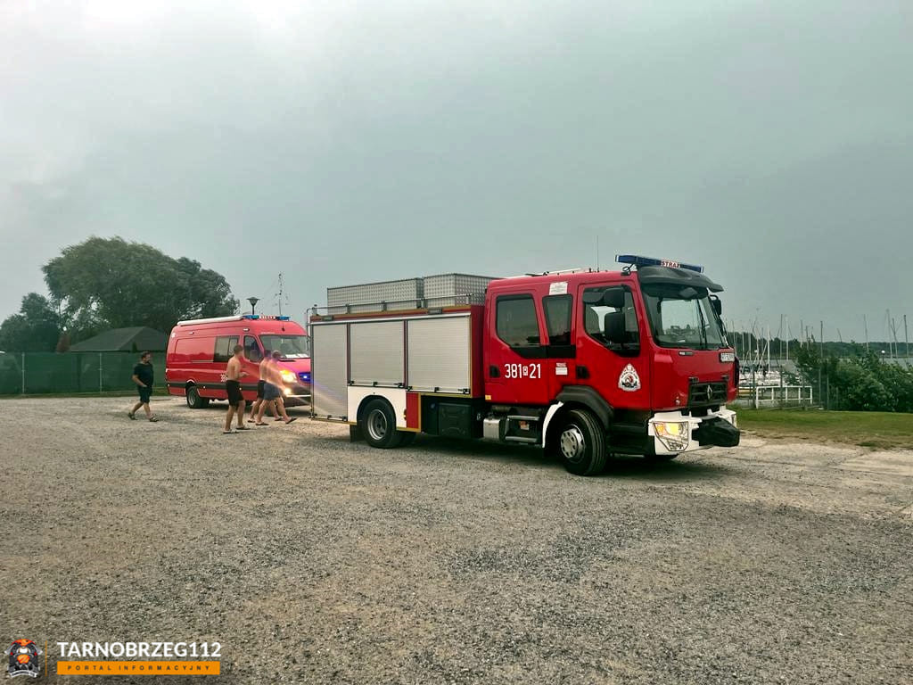 Akcja służb nad Jeziorem Tarnobrzeskim - 26.08.23