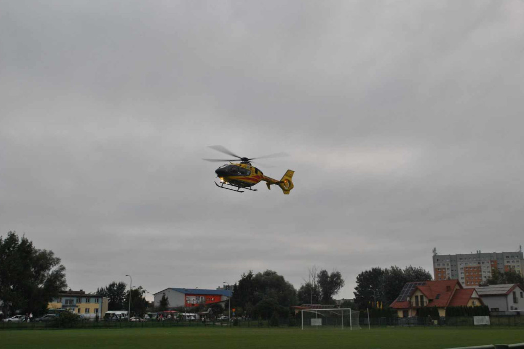 Lądowanie śmigłowca LPR w Tarnobrzegu - 29.08.23
