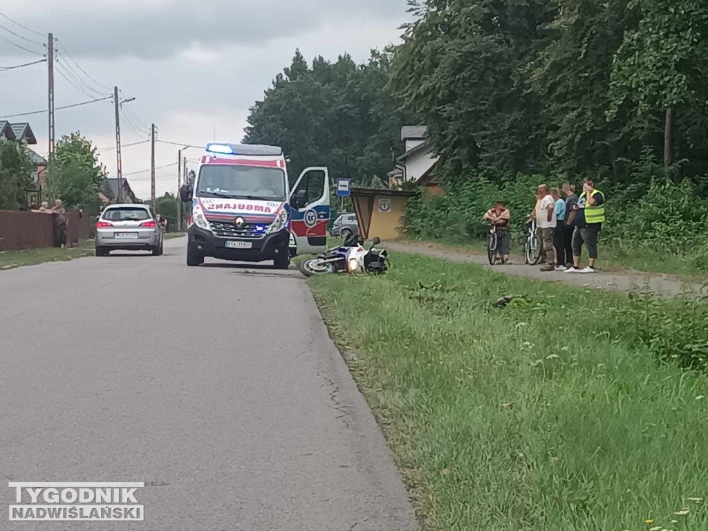Wypadek motocyklisty w Rozalinie - 30.08.23