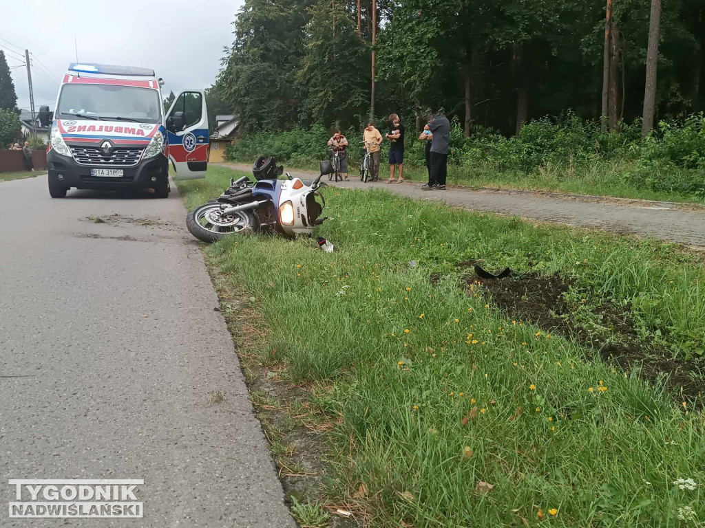 Wypadek motocyklisty w Rozalinie - 30.08.23