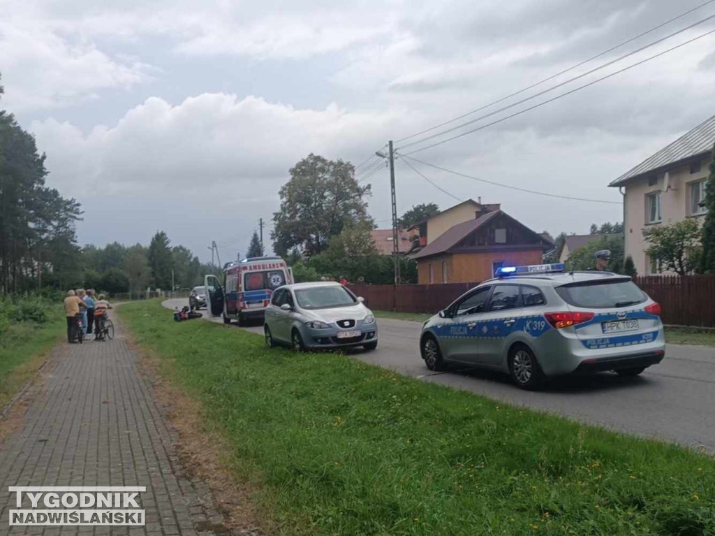 Wypadek motocyklisty w Rozalinie - 30.08.23