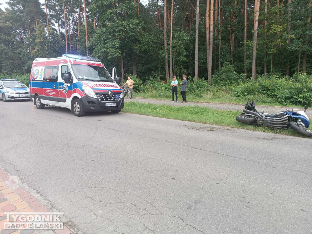 Wypadek motocyklisty w Rozalinie - 30.08.23