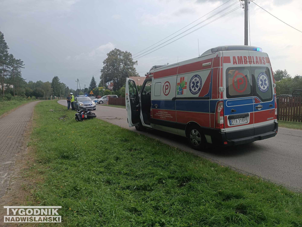 Wypadek motocyklisty w Rozalinie - 30.08.23