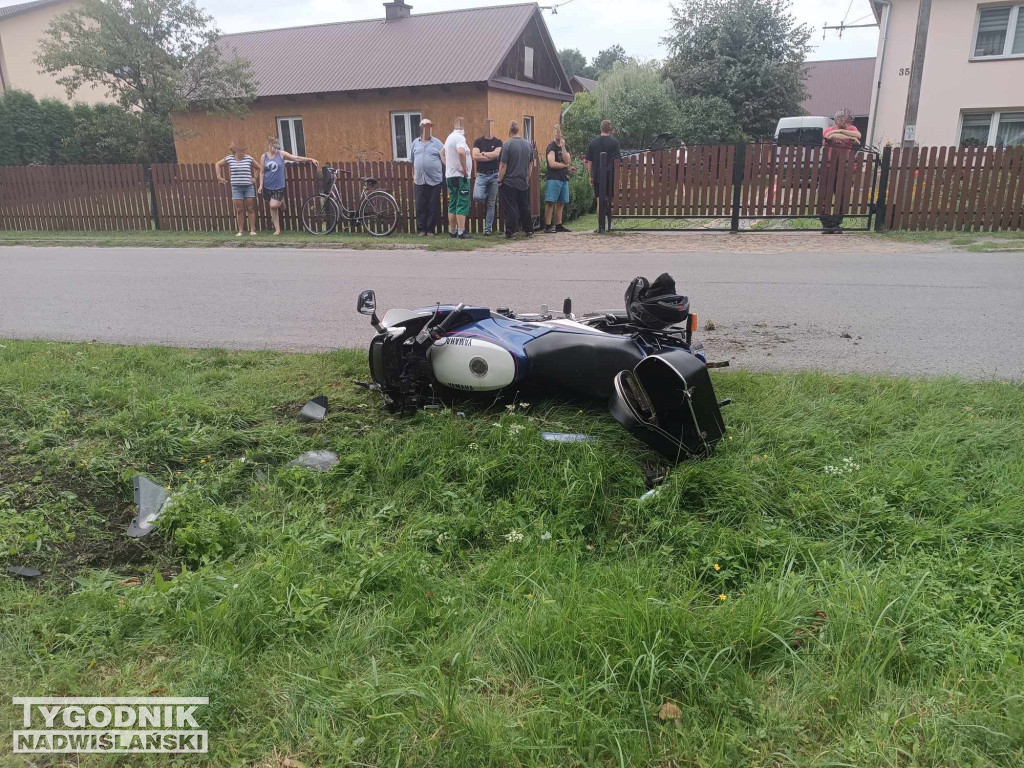 Wypadek motocyklisty w Rozalinie - 30.08.23