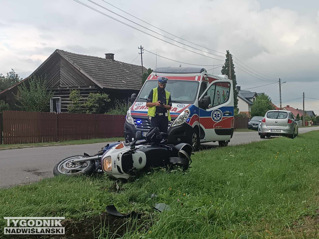 Wypadek motocyklisty w Rozalinie - 30.08.23